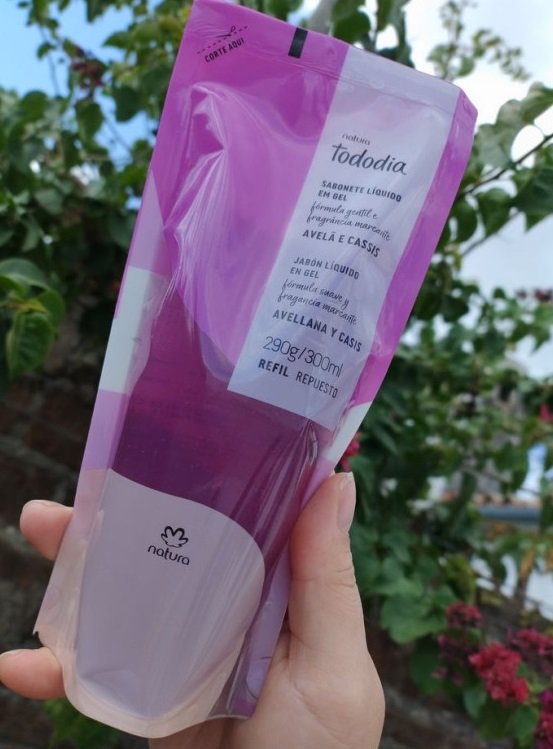 Repuesto Jabón líquido corporal Tododia Avellana y casis 300ml Natura